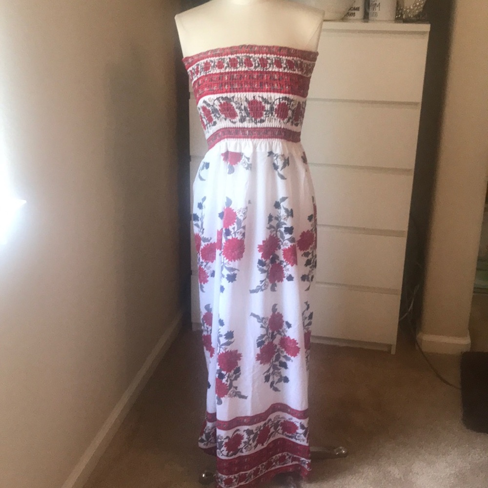 Strapless summer dress